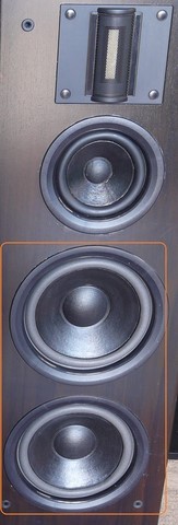Philips FB825 suspensions haut-parleur bass