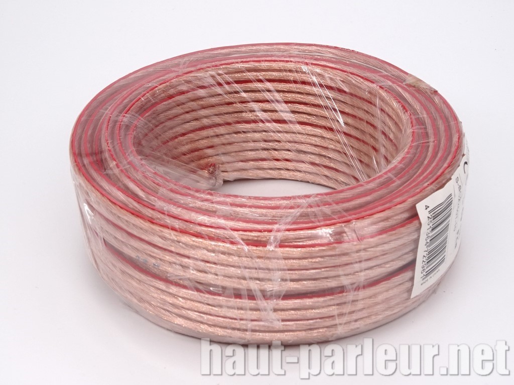 Câble Haut-Parleur 2.5 mm² en cuivre OFC - rouleau de 50 mètres