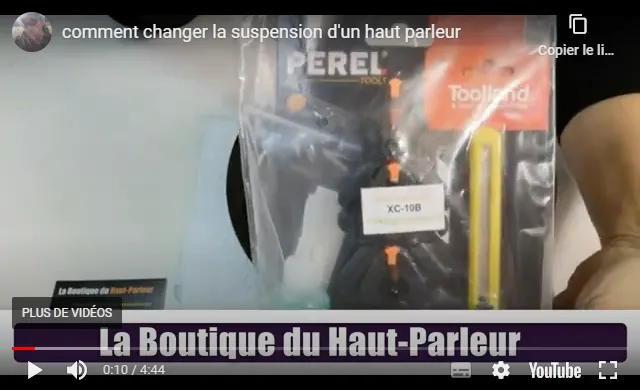 Video Comment changer une suspensionhaut-parleur en calant sa bobine