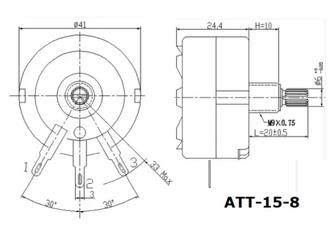 Attenuateur a impédance constante, reglage volume medium tweeter.png