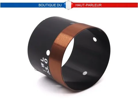 Bobine mobile 63mm, impédance 8 ohms, support alu noir ventilé