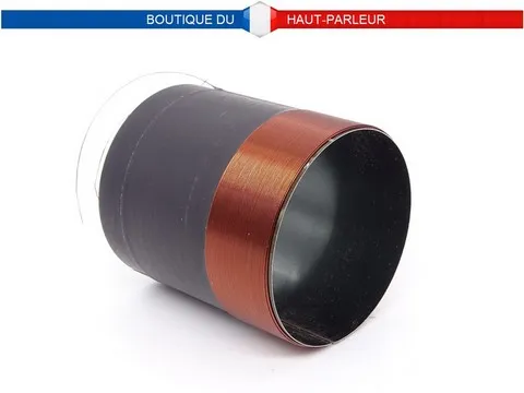 bobine mobile de remplacement diamètre 35,5 mm 8 ohms. support alunminium noir