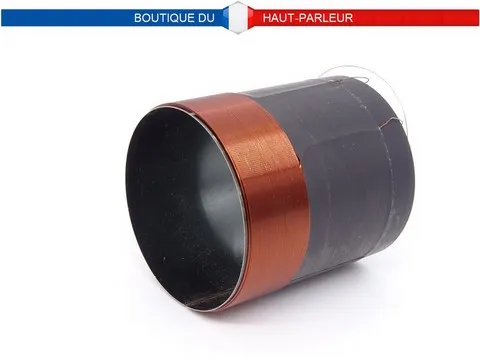 Bobine mobile haut-parleur support alu noir diamètre 35,5mm 8 ohms