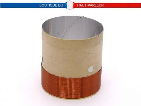 Bobine mobile haut-parleur diamètre 37,5mm 8 ohms support alu ventilé