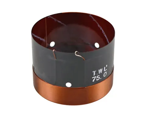 Bobine mobile haut-parleur diamètre 75mm hauteur 55mm 8 ohms puissance 500-650 watts