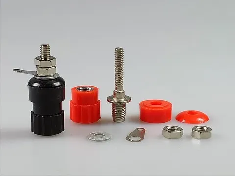 Composition détaillée des bornes chassis haut-parleur isolées