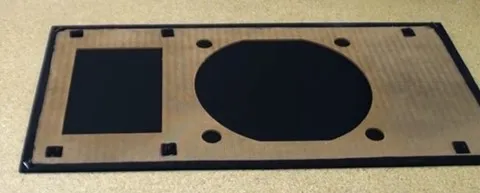 Changer le tissus acoustique d'un cadre d'enceinte : Ma vadre est prêt