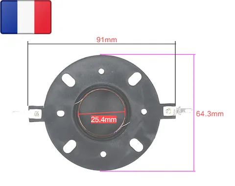 Diaphragme de remplacement pour KEF T33 SP1191 dimensions