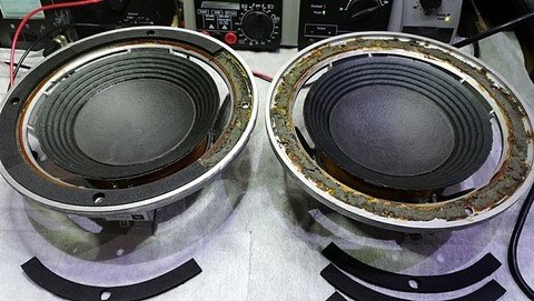 Enlever les gaskets du chassis haut-parleur