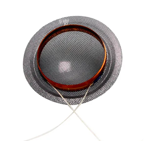 Diaphragme tweeter soie transparente 28 mm impédance 8 ohms sortie radiale des fils