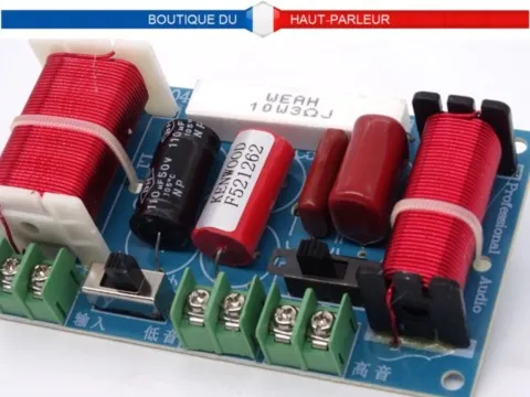 Filtre haut parleur passif 2 voies 2600Hz 6-8 ohms