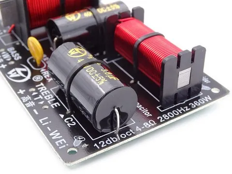 Filtre Haut-Parleur Passif 2 Voies 2800Hz 4 à 8 Ohms 350 Watts