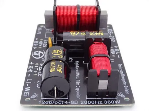 Filtre Haut-Parleur Passif 2 Voies 2800Hz 4 à 8 Ohms 350 Watts