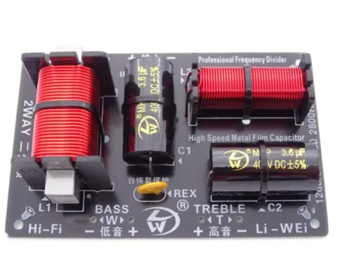 Filtre Haut-Parleur Passif 2 Voies 2800Hz 4 à 8 Ohms 350 Watts
