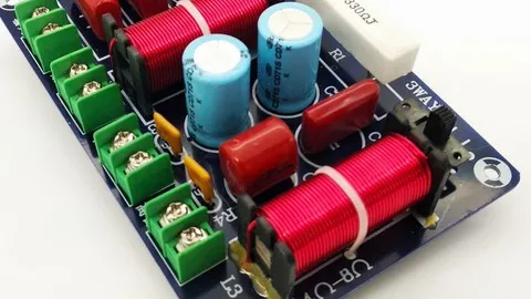 Filtre haut-parleur passif 3 voies 850 Hz et 5500 Hz 4 à 8 Ohms puissance de 35 à 200 watts