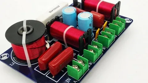 Filtre haut-parleur passif 3 voies 850 Hz et 5500 Hz 4 à 8 Ohms puissance de 35 à 200 watts