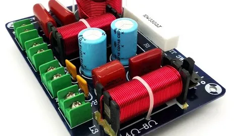 Filtre haut-parleur passif 3 voies 850 Hz et 5500 Hz 4 à 8 Ohms puissance de 35 à 200 watts