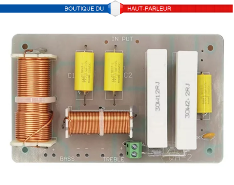 Filtre haut-parleur pro 2 voies 1500Hz 600 watts 8 ohms