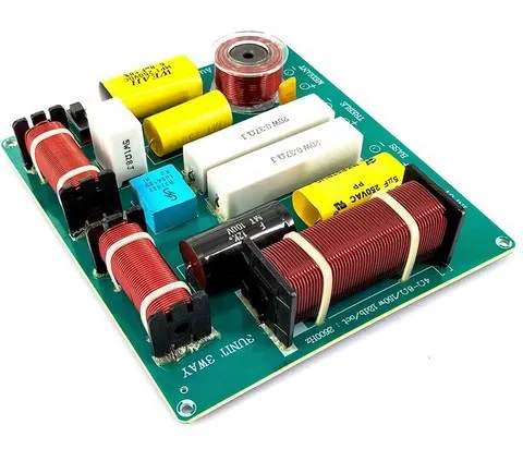 Filtre haut parleur 3 voies de qualité professionnelle fréquences de coupure 950 Hz/2,6 Khz,