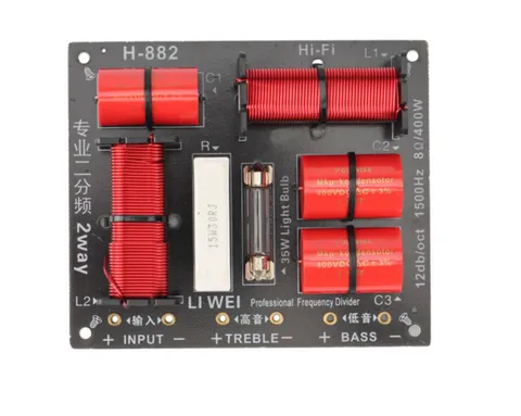 h-882 filtre haut-parleur professionnel 2 voies 1500Hz - 8ohms - 400 watts