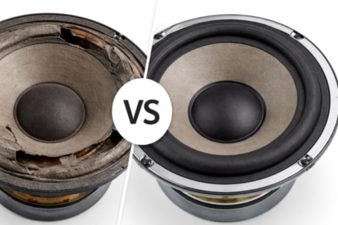 Haut-parleur avant et après rénovation