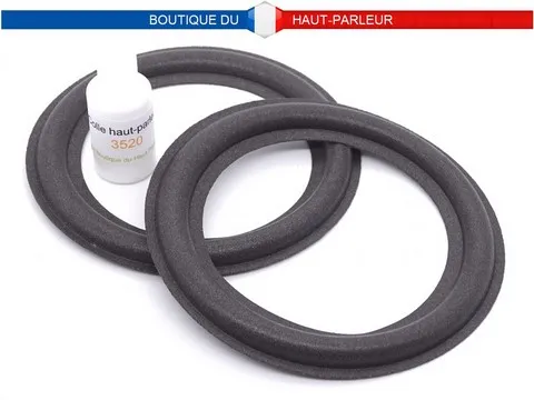 Kit de réparation haut-parleur suspensions en mousse extra souple 8.9cm - 9.8cm - 12.3cm - 12.9cm SHP-129 membrane bord amortisseur speaker repair foam surround edge
