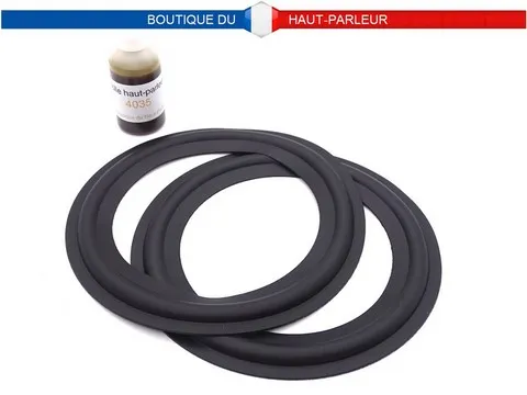 Kit de réparation haut-parleur suspensions en caoutchouc extra souple 8.9cm - 10.2cm - 12.0cm - 12.9cm SHP-129C membrane bord amortisseur speaker repair rubber surround edge