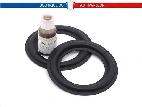 Kit-SHP-74C Kit de réparation haut-parleurs suspensions en caoutchouc extra souple A:4,6cm - B:5,2cm - C:6,8cm - D:7,4cm SHP-74C suspente membrane bord amortisseur speaker rubber surround edge