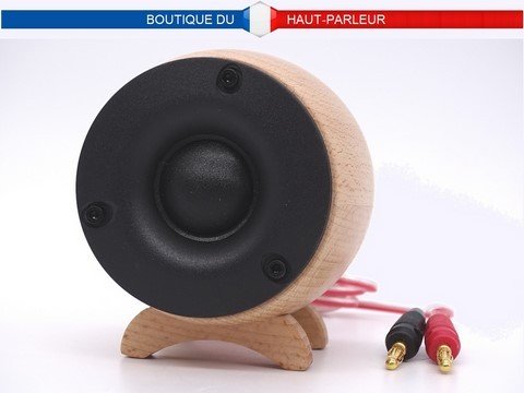 Super tweeter audiophile externe support bois massif, support, filtre, câble  et fiches incorporés.  STW-2548