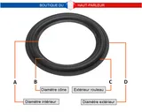 Dimensions des suspensions haut-parleurs ARTECH
