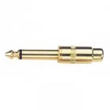 Adaptateur RCA femelle-Jack mâle doré