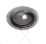 Diaphragme tweeter soie transparente 28mm impédance 8 ohms sortie radiale des fils