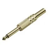 Jack male 6.35 mono nickel
