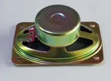 Haut-parleur miniature pour usage divers de forme ovale.