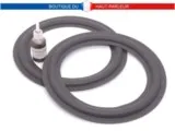 Kit de réparation d'une paire de haut-parleurs AKAI SR-H310, comprenant 2 suspensions en caoutchouc quasi inusable et d'une colle haut-parleur 4035.