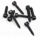 Vis haut-parleur noire à tête hexagonale en acier au carbone M5 x 25 mm